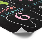 Sloth Let's Hang Zoo First Birthday-karton Poster (Hoek)