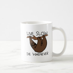 Sloth Live Lente Mug drôle