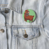 Sloth Llama Hugging Ronde Button 5,7 Cm (In situ)