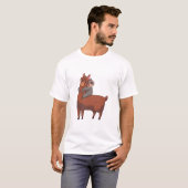 Sloth Llama Hugging T-shirt (Voorkant volledig)
