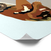 Sloth Llama Poster (Hoek)