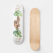 Sloth Love 7 3/4" Skateboard Deck (Recto)