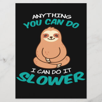 Sloth Lover Cute Sloth Canvas Menu