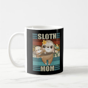 Sloth Ma Flowers Moeder Dag Slotliefde Koffiemok