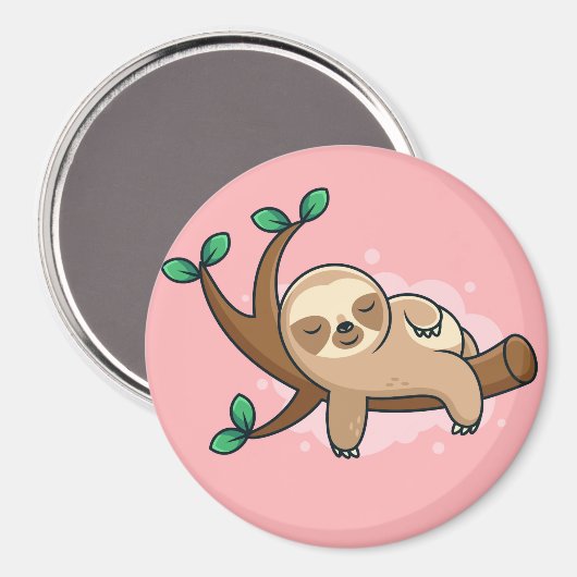 Sloth Magnet Magneet (Voorkant / Achterkant)