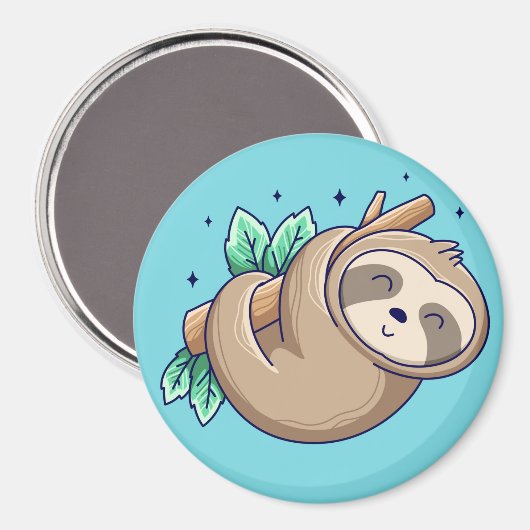 Sloth Magnet Magneet (Voorkant / Achterkant)