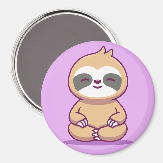 Sloth Magnet Magneet (Voorkant / Achterkant)
