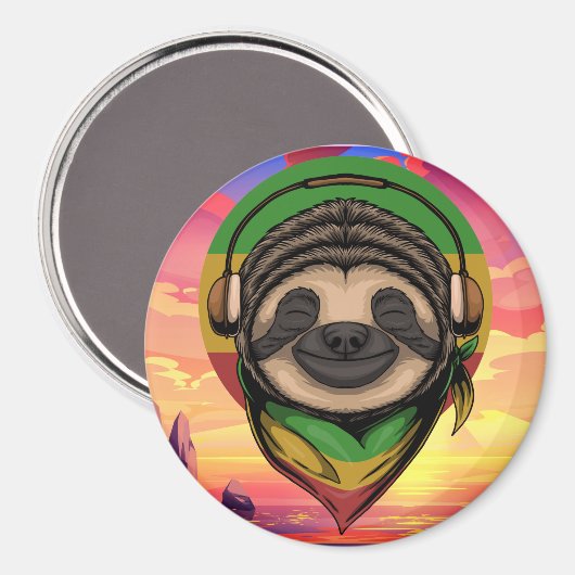 Sloth Magnet Magneet (Voorkant / Achterkant)