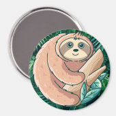 Sloth Magnet Magneet (Voorkant / Achterkant)
