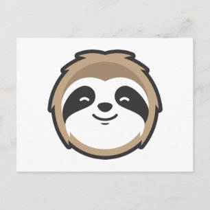 Sloth Mascot Briefkaart