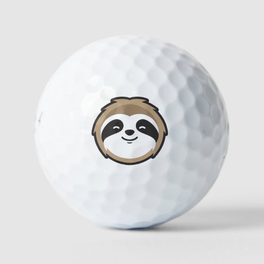 Sloth Mascot Golfballen (Voorkant)