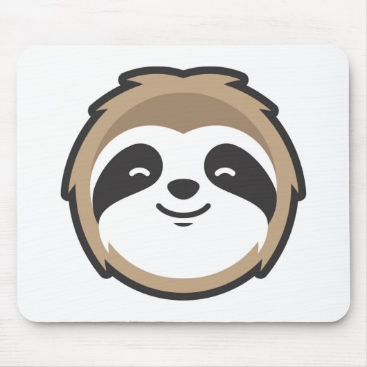 Sloth Mascot Muismat (Voorkant)