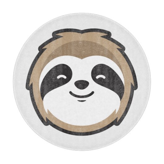 Sloth Mascot Snijplank (Voorkant)