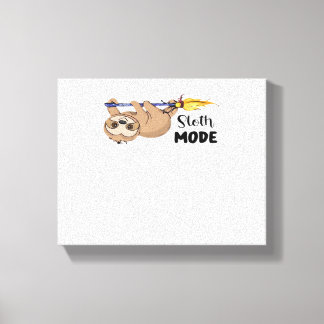 Sloth Mode Classic T-Shirt Canvas Afdruk