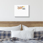 Sloth Mode Classic T-Shirt Canvas Afdruk (Insitu (Slaapkamer))