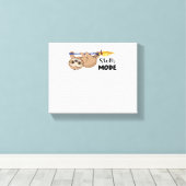 Sloth Mode Classic T-Shirt Canvas Afdruk (Insitu (Houten vloer))