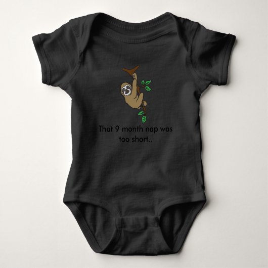 Sloth Nap Baby Romper (Voorkant)
