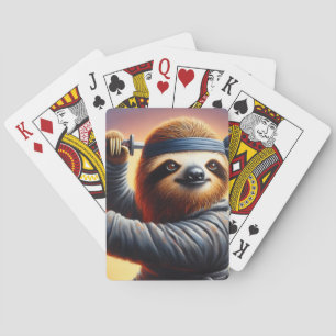 Sloth Ninja Pokerkaarten