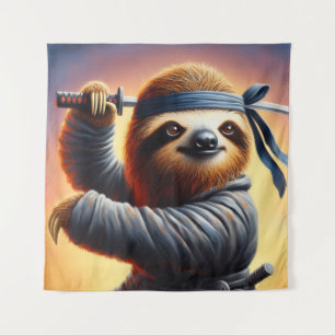 Sloth Ninja Wandkleed