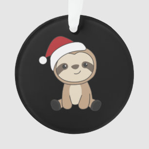 Sloth Noël Neige hiver Animaux Parfums Ornamen