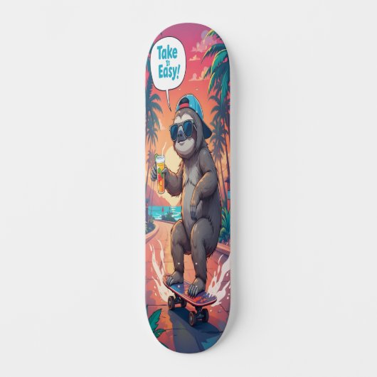 Sloth on Wheels Edition 1 Skateboard (Voorkant)