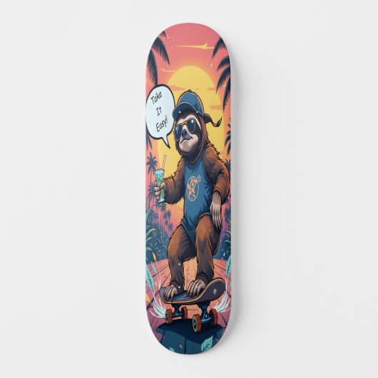 Sloth on Wheels Edition 2 Skateboard (Voorkant)