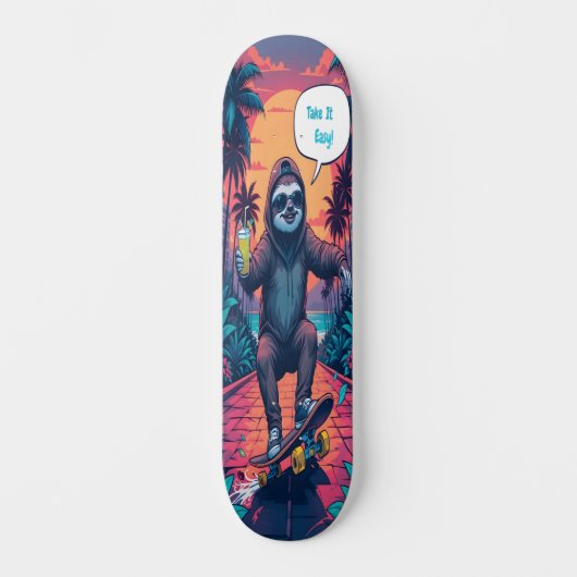 Sloth on Wheels Edition 3 Skateboard (Voorkant)