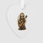Sloth Playing Guitar Ornament (voorkant)