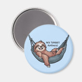 Sloth Relaxing Magneet (Voorkant / Achterkant)