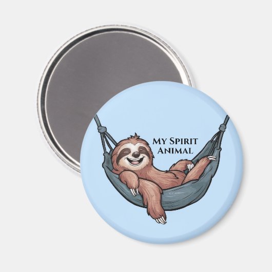 Sloth Relaxing Magneet (Voorkant / Achterkant)