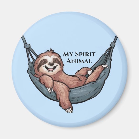 Sloth Relaxing Magneet (Voorkant)