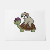Sloth riding a turtle Classic T-Shirt Deurmat (Voorkant)