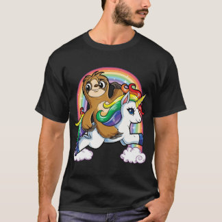 Sloth Riding Unicorn T-shirt