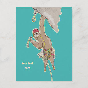 Sloth Rock Climber Trad-uitrusting Briefkaart