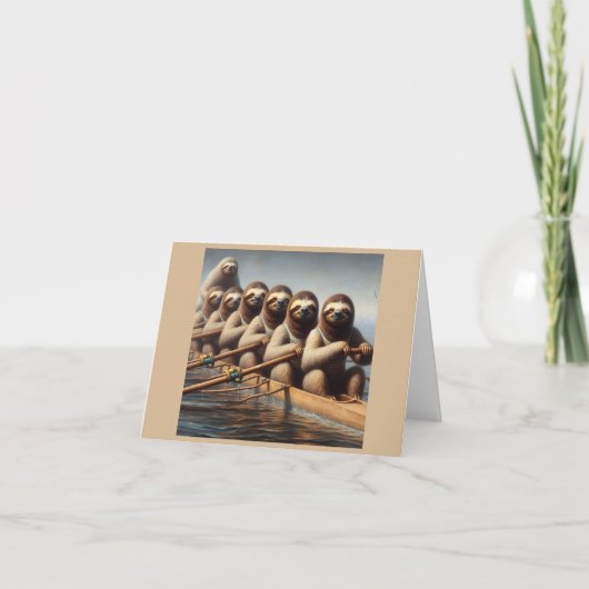 Sloth Roeiteam Kaart (Voorkant)