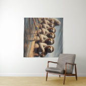 Sloth Roeiteam Wandkleed (In Situ (horizontaal))