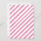 Sloth Rose Anniversaire Invitation (Dos)