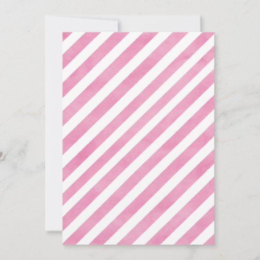 Sloth Rose Anniversaire Invitation (Dos)