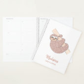 Sloth rose vif personnalisé  (Devant avec enveloppe)