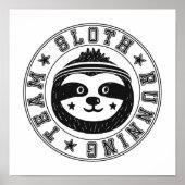 Sloth Running Poster (Voorkant)