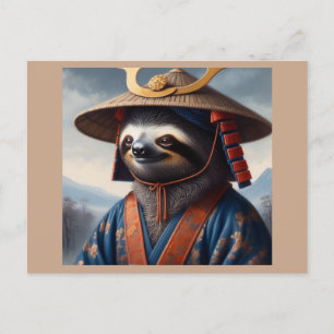 Sloth Samurai Briefkaart