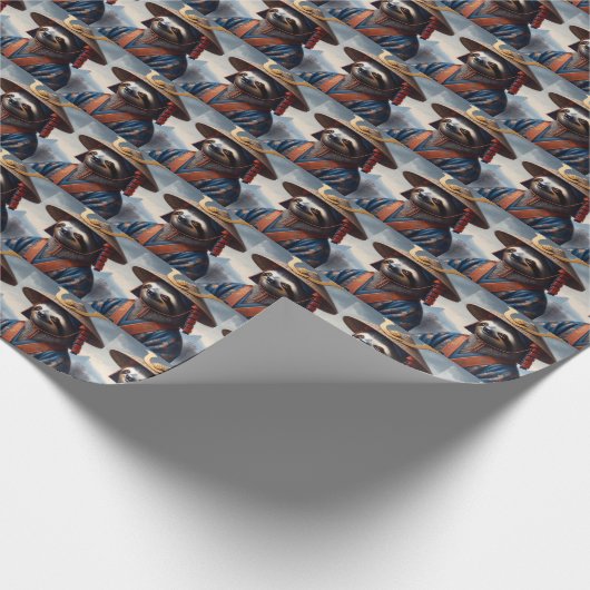 Sloth Samurai Cadeaupapier (Hoek)