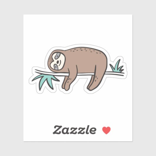 Sloth Says Chill Sticker (Vel)
