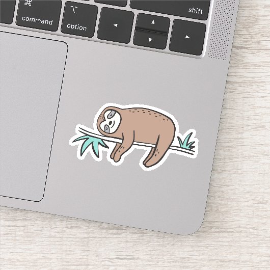 Sloth Says Chill Sticker (Detail)