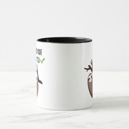 Sloth Says | Sleufmodus geactiveerd Mok (Midden)