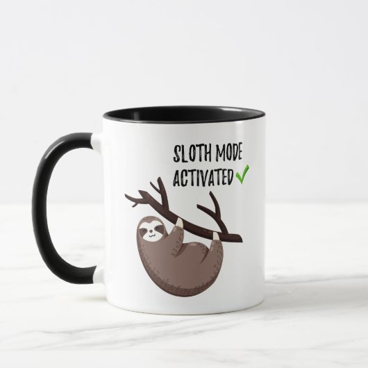 Sloth Says | Sleufmodus geactiveerd Mok (Links)