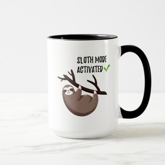 Sloth Says | Sleufmodus geactiveerd Mok (Rechts)