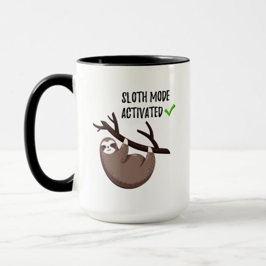 Sloth Says | Sleufmodus geactiveerd Mok (Links)