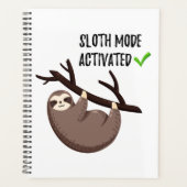 Sloth Says | Sleufmodus geactiveerd Planner (Voorkant)