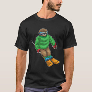 Sloth Skier Ski T-shirt